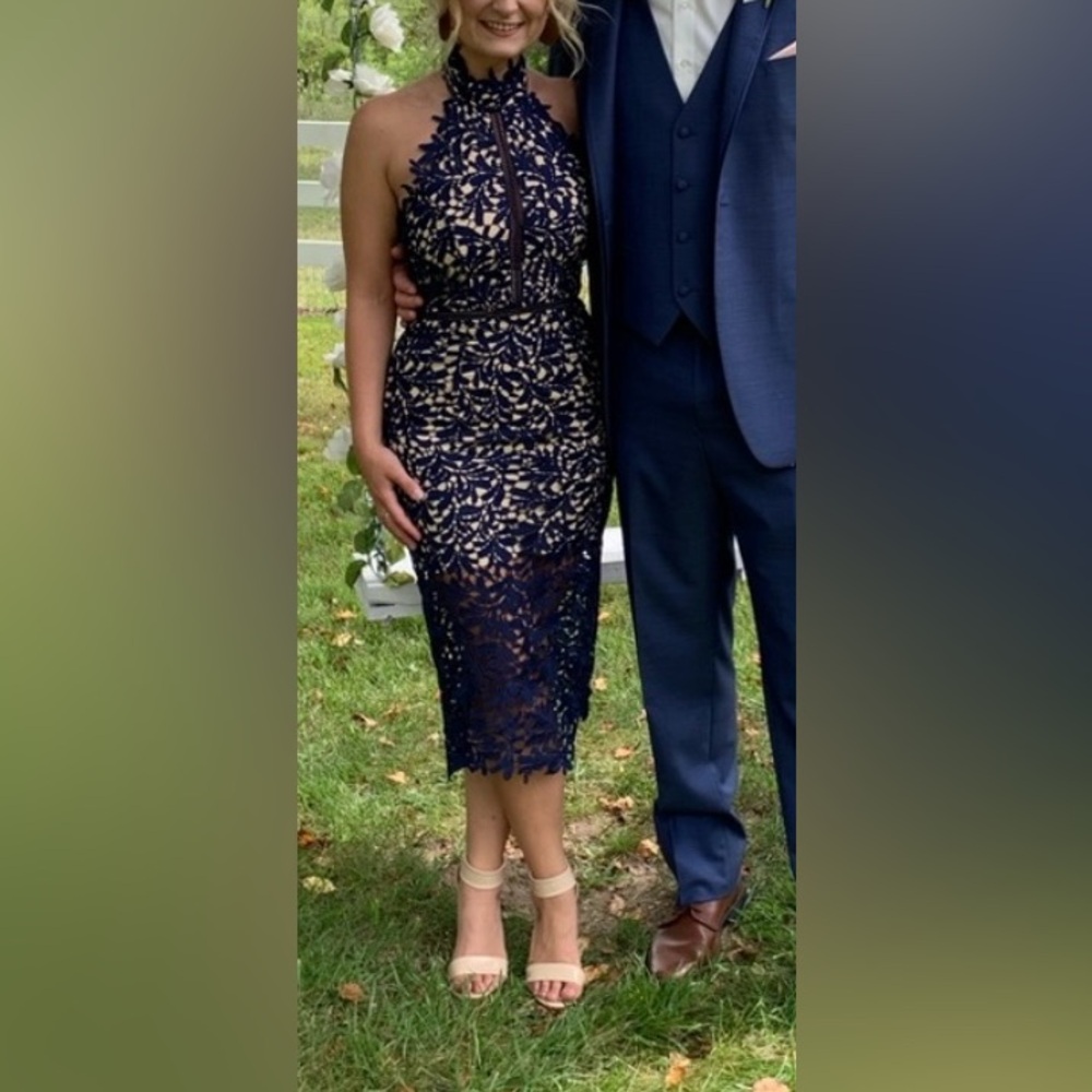 Navy blue dress